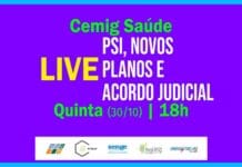 LIVE – NOVO PLANO DE SAÚDE – Quinta, 30/10, 18 horas
