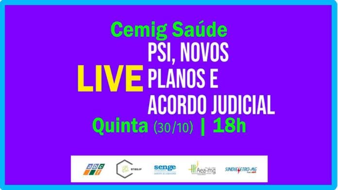 LIVE - NOVO PLANO DE SAÚDE - Quinta, 30/10, 18 horas