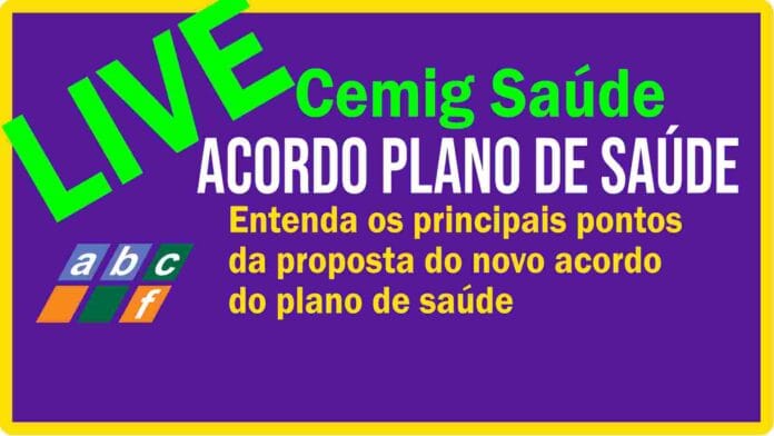 LIVE sobre o acordo da Cemig Saúde - Terça - 11/11 - 18h